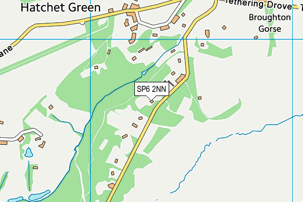 SP6 2NN map - OS VectorMap District (Ordnance Survey)