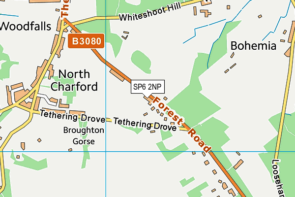 SP6 2NP map - OS VectorMap District (Ordnance Survey)