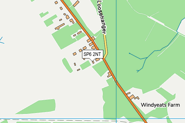 SP6 2NT map - OS VectorMap District (Ordnance Survey)
