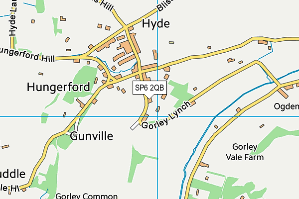 SP6 2QB map - OS VectorMap District (Ordnance Survey)