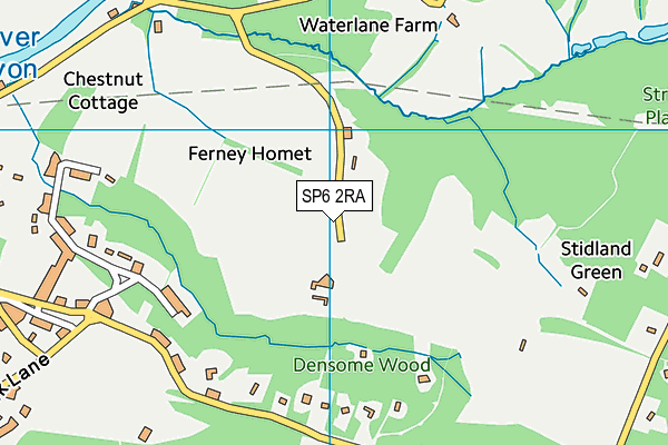 SP6 2RA map - OS VectorMap District (Ordnance Survey)