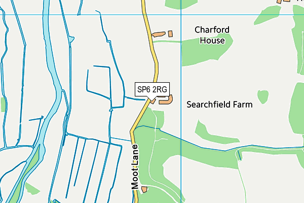 SP6 2RG map - OS VectorMap District (Ordnance Survey)