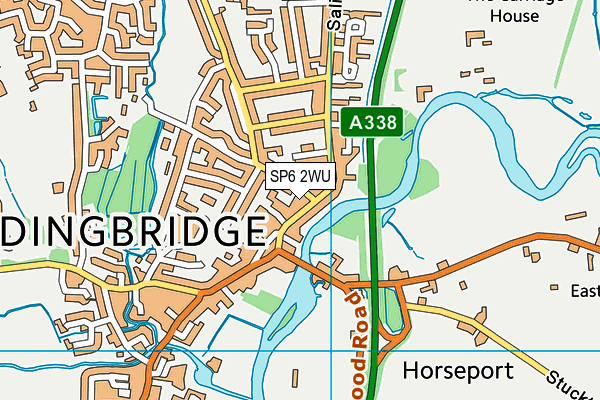 SP6 2WU map - OS VectorMap District (Ordnance Survey)