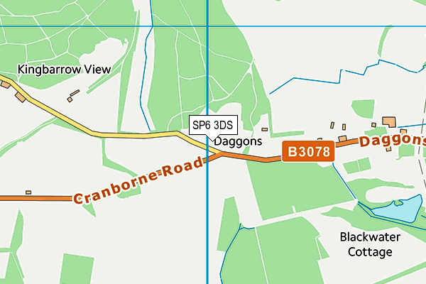 SP6 3DS map - OS VectorMap District (Ordnance Survey)