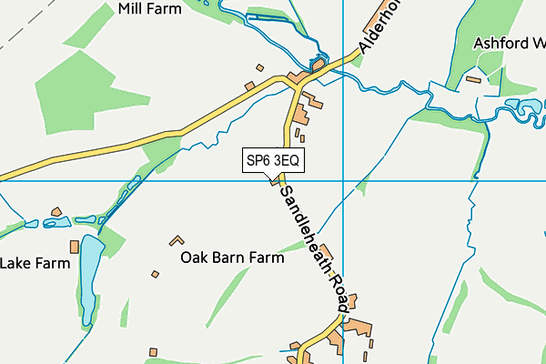 SP6 3EQ map - OS VectorMap District (Ordnance Survey)