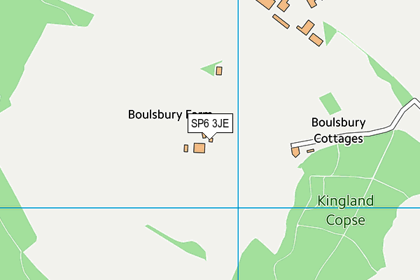 SP6 3JE map - OS VectorMap District (Ordnance Survey)