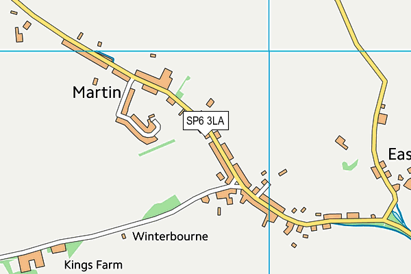 SP6 3LA map - OS VectorMap District (Ordnance Survey)