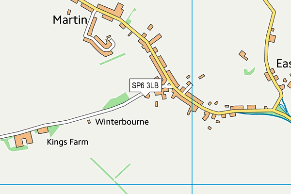 SP6 3LB map - OS VectorMap District (Ordnance Survey)