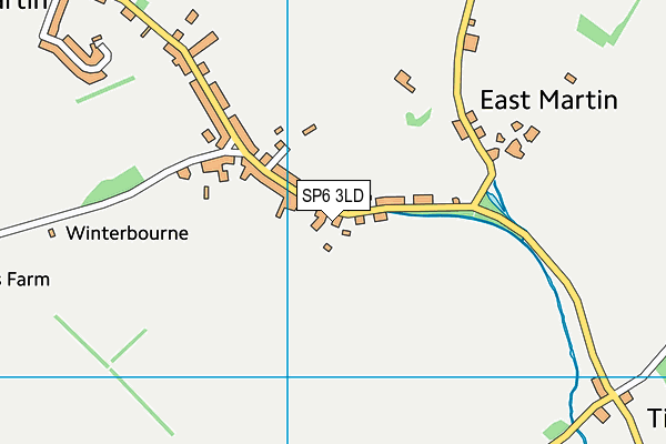 SP6 3LD map - OS VectorMap District (Ordnance Survey)