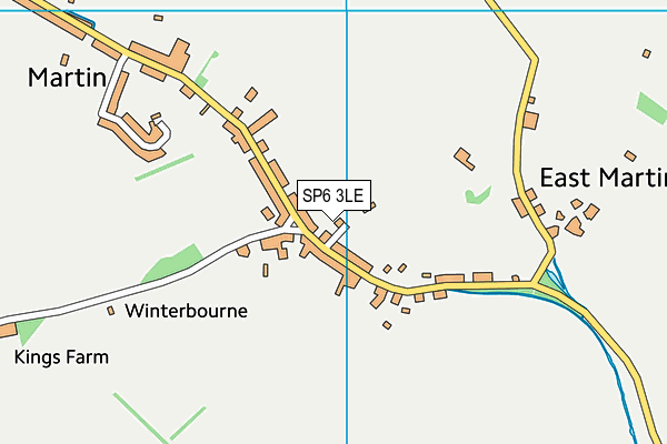 SP6 3LE map - OS VectorMap District (Ordnance Survey)
