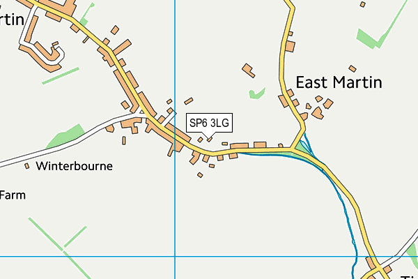 SP6 3LG map - OS VectorMap District (Ordnance Survey)