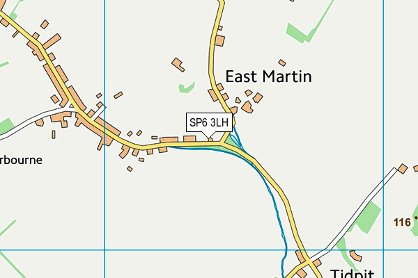 SP6 3LH map - OS VectorMap District (Ordnance Survey)