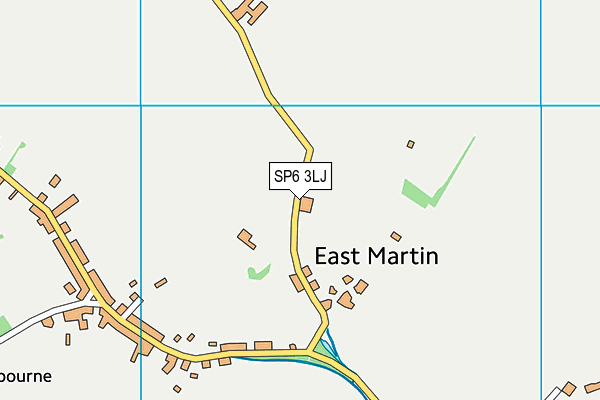SP6 3LJ map - OS VectorMap District (Ordnance Survey)