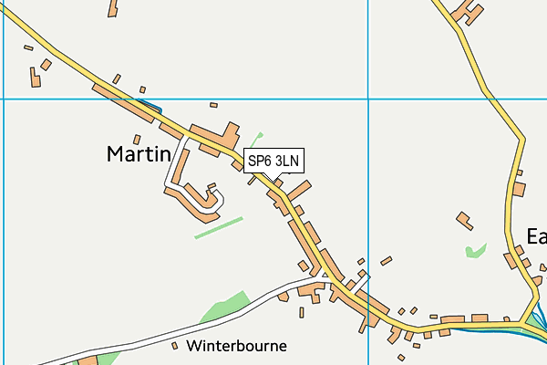 SP6 3LN map - OS VectorMap District (Ordnance Survey)