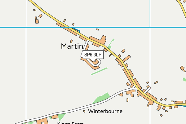 SP6 3LP map - OS VectorMap District (Ordnance Survey)