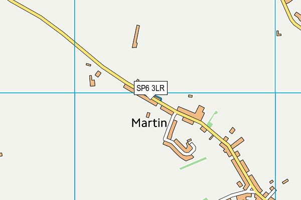 SP6 3LR map - OS VectorMap District (Ordnance Survey)