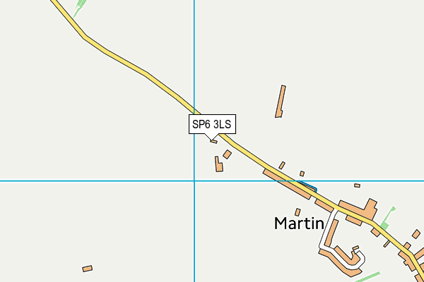 SP6 3LS map - OS VectorMap District (Ordnance Survey)