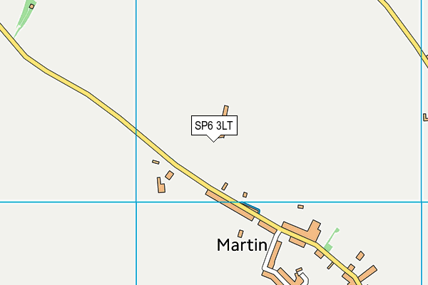 SP6 3LT map - OS VectorMap District (Ordnance Survey)