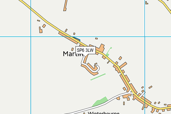SP6 3LW map - OS VectorMap District (Ordnance Survey)