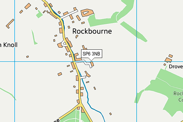 SP6 3NB map - OS VectorMap District (Ordnance Survey)