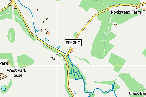 SP6 3NG map - OS VectorMap District (Ordnance Survey)