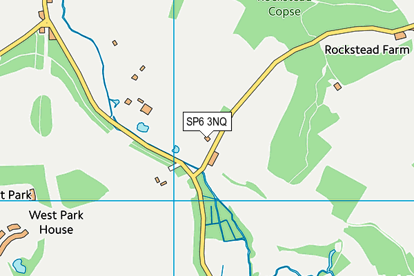 SP6 3NQ map - OS VectorMap District (Ordnance Survey)