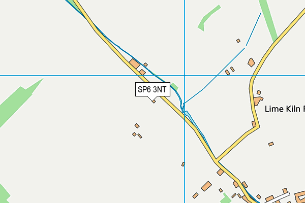 SP6 3NT map - OS VectorMap District (Ordnance Survey)