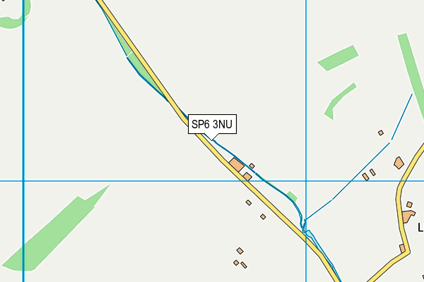 SP6 3NU map - OS VectorMap District (Ordnance Survey)