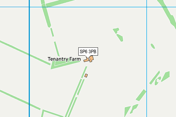 SP6 3PB map - OS VectorMap District (Ordnance Survey)