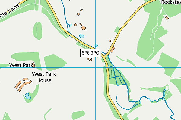 SP6 3PG map - OS VectorMap District (Ordnance Survey)