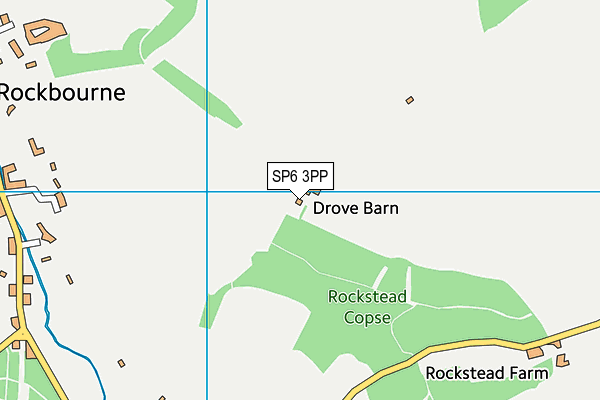 SP6 3PP map - OS VectorMap District (Ordnance Survey)