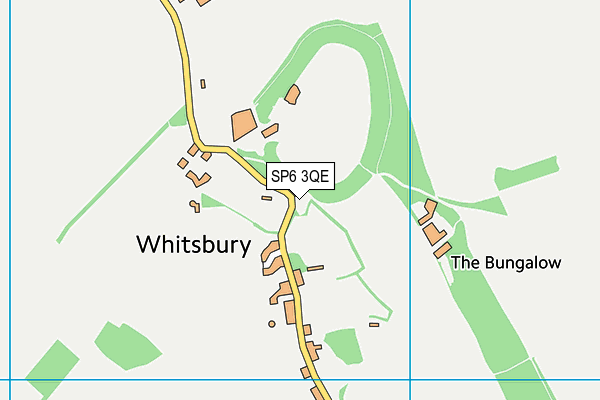 SP6 3QE map - OS VectorMap District (Ordnance Survey)