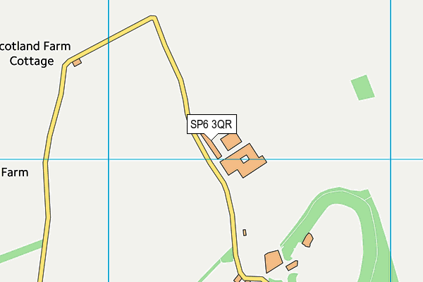 SP6 3QR map - OS VectorMap District (Ordnance Survey)