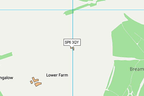 SP6 3QY map - OS VectorMap District (Ordnance Survey)