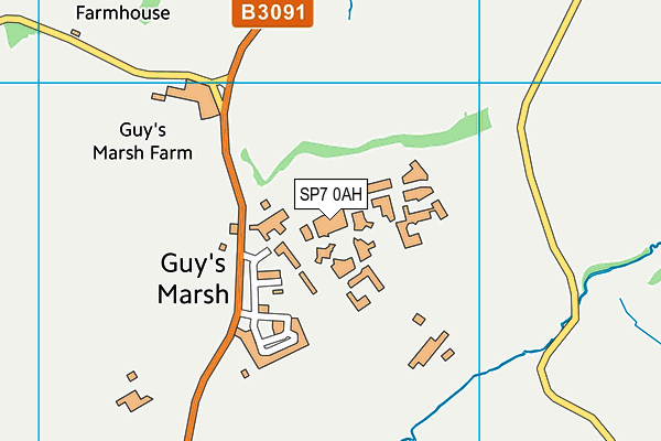 SP7 0AH map - OS VectorMap District (Ordnance Survey)