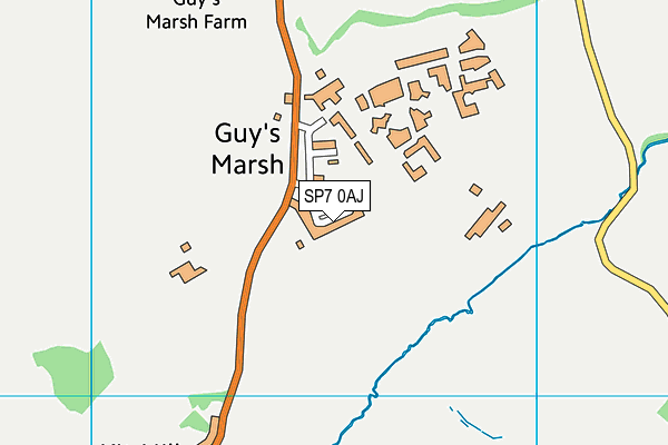 SP7 0AJ map - OS VectorMap District (Ordnance Survey)