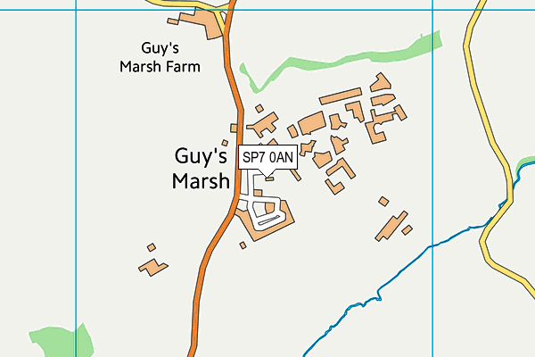 SP7 0AN map - OS VectorMap District (Ordnance Survey)