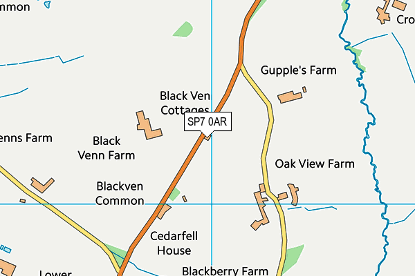 SP7 0AR map - OS VectorMap District (Ordnance Survey)