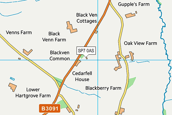 SP7 0AS map - OS VectorMap District (Ordnance Survey)