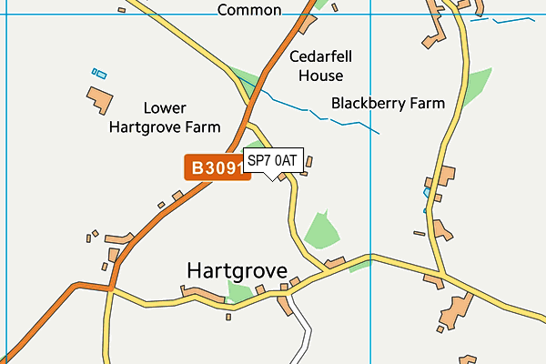 SP7 0AT map - OS VectorMap District (Ordnance Survey)