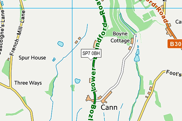 SP7 0BH map - OS VectorMap District (Ordnance Survey)