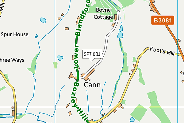 SP7 0BJ map - OS VectorMap District (Ordnance Survey)