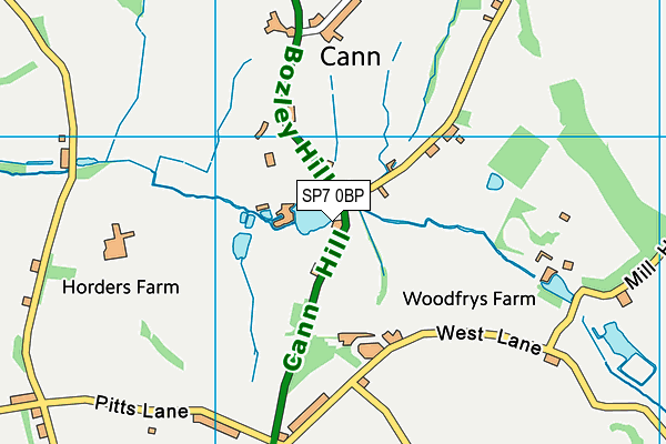 SP7 0BP map - OS VectorMap District (Ordnance Survey)