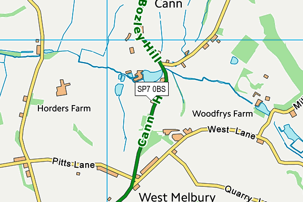 SP7 0BS map - OS VectorMap District (Ordnance Survey)