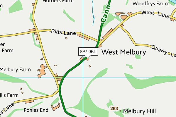 SP7 0BT map - OS VectorMap District (Ordnance Survey)