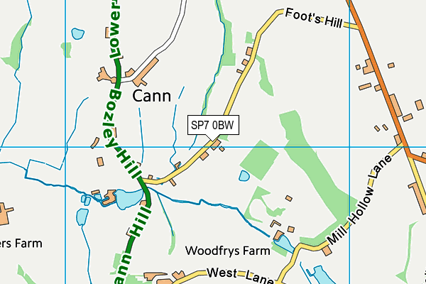 SP7 0BW map - OS VectorMap District (Ordnance Survey)