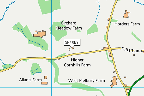 SP7 0BY map - OS VectorMap District (Ordnance Survey)