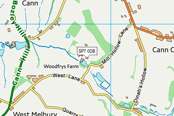 SP7 0DB map - OS VectorMap District (Ordnance Survey)