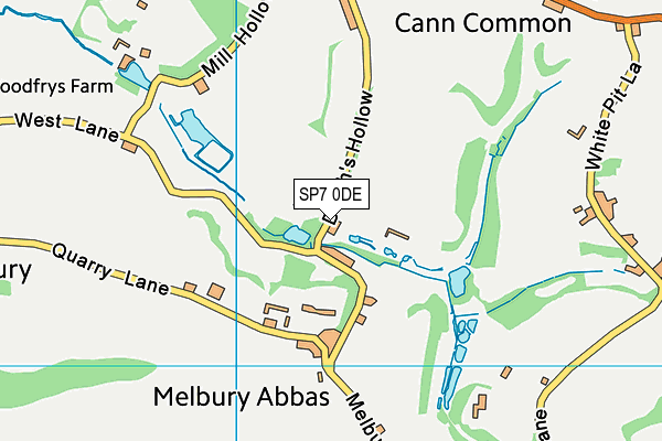 SP7 0DE map - OS VectorMap District (Ordnance Survey)