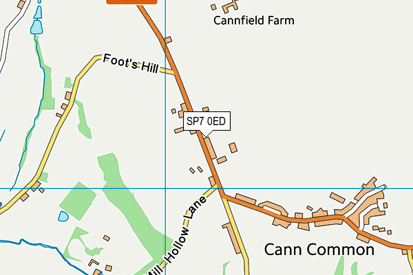 SP7 0ED map - OS VectorMap District (Ordnance Survey)